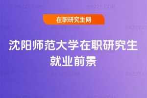 沈陽師范大學在職研究生就業前景